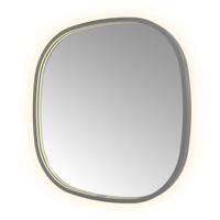 Hotbath &More Mirrors Contour LED Badkamerspiegel - Figuur - 60 x 60 cm - Geborsteld Gunmetal