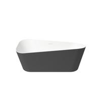 Vrijstaand Ligbad Zenon Sottovento 170x80 cm Negro Zenon