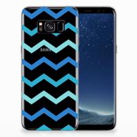 Samsung Galaxy S8 | TPU bumper | Zigzag Blauw Samsung Galaxy S8 | TPU bumper | Zigzag Blauw