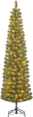 Black Box Trees Charlton Pilar verlichte kunstkerstboom groen 185cm - 120 lampjes