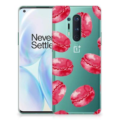 OnePlus 8 Pro | Siliconen Case | Pink Macarons