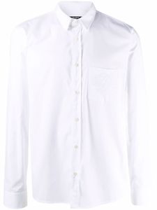 Balmain chemise à logo brodé - Blanc