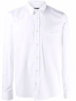 Balmain chemise à logo brodé - Blanc