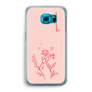 Giving Flowers: Samsung Galaxy S6 Transparant Hoesje