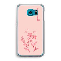 Giving Flowers: Samsung Galaxy S6 Transparant Hoesje