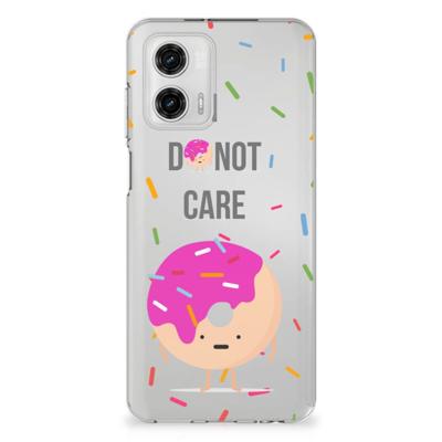 Motorola Moto G73 | Siliconen Case | Donut Roze