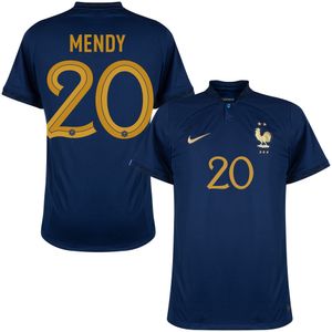 Frankrijk Shirt Thuis 2022-2023 + Mendy 20