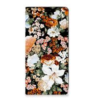 Smart Cover voor Samsung Galaxy S23 FE Dark Flowers - thumbnail