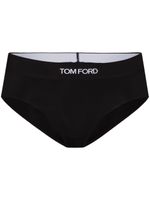 TOM FORD culotte à taille à logo - Noir - thumbnail