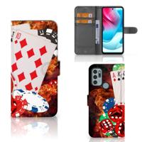 Motorola Moto G60s | Wallet Case | met Pasjes | Casino