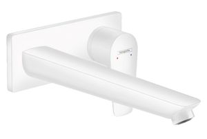 Hansgrohe Talis E inbouw wastafelkraan afbouwdeel met 22.5cm uitloop afbouwdeel wit mat