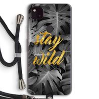 Stay wild: Pixel 4a 5G Transparant Hoesje met koord