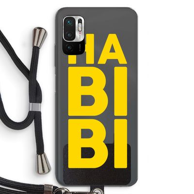 Habibi Blue: Xiaomi Redmi Note 10 5G Transparant Hoesje met koord