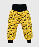 Waterproof Softshell Pants Camouflage Dino Yellow