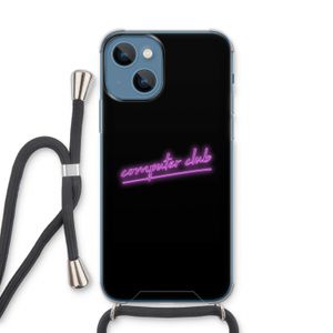 Vice Black: iPhone 13 Transparant Hoesje met koord