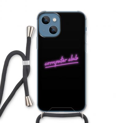 Vice Black: iPhone 13 Transparant Hoesje met koord