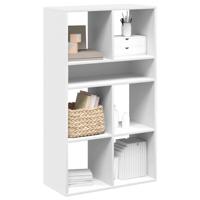 Boekenkast 66x31x112 cm bewerkt hout wit