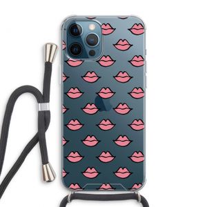 Lipjes: iPhone 12 Pro Max Transparant Hoesje met koord