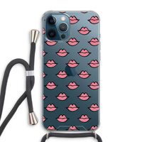Lipjes: iPhone 12 Pro Max Transparant Hoesje met koord