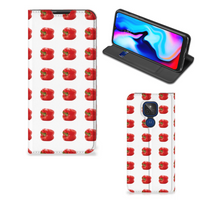 Motorola Moto G9 Play Flip Style Cover Paprika Red - thumbnail