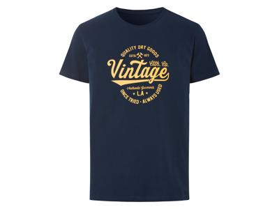 LIVERGY Heren T-shirt (Marineblauw, S)