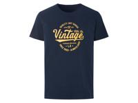LIVERGY Heren T-shirt (Marineblauw, S)