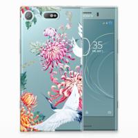 Sony Xperia XZ1 Compact | TPU Hoesje | Bird Flowers