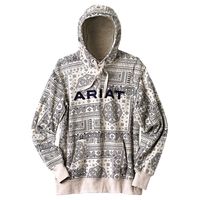 Ariat Dames Hoodie R.E.A.L™ Paisley Hoodie, zwart-wit, Maat: XL