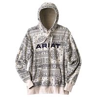 Ariat Dames Hoodie R.E.A.Lâ„¢ Paisley Hoodie, zwart-wit, Maat: XS