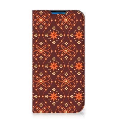iPhone 14 Pro | Hoesje met Magneet | Batik Brown