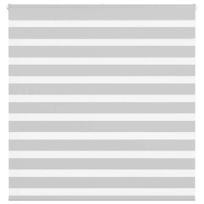 VidaXL Zebra rolgordijn 145x100 cm stofbreedte 140,9 cm lichtgrijs