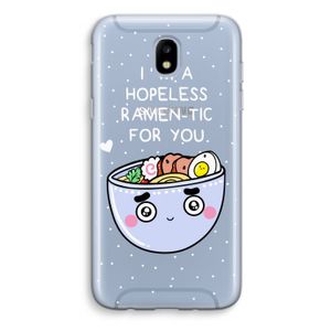 I'm A Hopeless Ramen-Tic For You: Samsung Galaxy J5 (2017) Transparant Hoesje