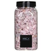 Mica Decorations Decoratie steentjes - roze - 650 ml - 5-8 mm - hobbystenen