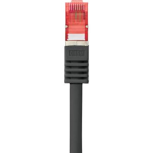 Renkforce RF-4737374 RJ45 Netwerkkabel, patchkabel CAT 6 S/FTP 0.15 m Zwart Snagless, Vergulde steekcontacten, Vlambestendig 1 stuk(s)