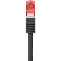 Renkforce RF-4737374 RJ45 Netwerkkabel, patchkabel CAT 6 S/FTP 0.15 m Zwart Snagless, Vergulde steekcontacten, Vlambestendig 1 stuk(s) - thumbnail