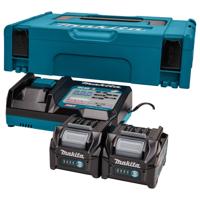 Makita Accu Starterset XGT DC40RC 2x BL4025 - 191V27-4
