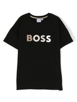 BOSS Kidswear t-shirt à logo imprimé - Noir