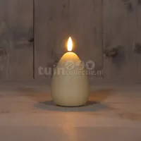 LED Kaars Paasei 12cm Vanille