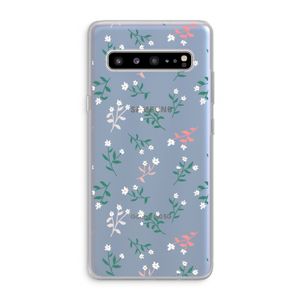 Small white flowers: Samsung Galaxy S10 5G Transparant Hoesje