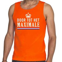 Oranje Door tot het maximale tanktop / mouwloos shirt voor heren