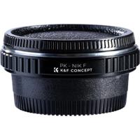 K&F Lens Adapter Pentax K - Nikon F (met glas)