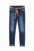 Skinny enkeljeans - BLUE - 32
