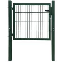 VidaXL Poort 100x100 cm staal groen