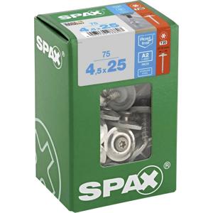 SPAX 4587000450257 Spengler-schroef 4.5 mm 25 mm T-STAR plus RVS A2 75 stuk(s)