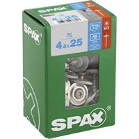 SPAX 4587000450257 Spengler-schroef 4.5 mm 25 mm T-STAR plus RVS A2 75 stuk(s)