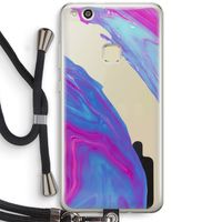 Zweverige regenboog: Huawei Ascend P10 Lite Transparant Hoesje met koord