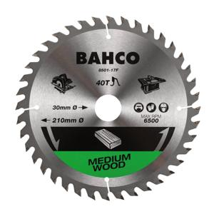 Bahco Cirkelzaagblad | hardmetaal tanden | voor draagbare machines | grove vertanding | voor hout | 40 TPI | 16 mm X 184 mm - 8501-184-16-40