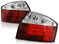 Tuning-Tec Achterlichten voor Audi A4 10 00-10 04 ROOD HELDER LED - thumbnail
