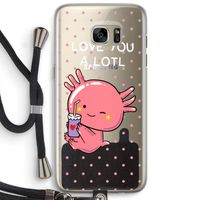 Love You A Lotl: Samsung Galaxy S7 Edge Transparant Hoesje met koord