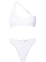 Amir Slama bikini taille haute à une épaule - Blanc - thumbnail